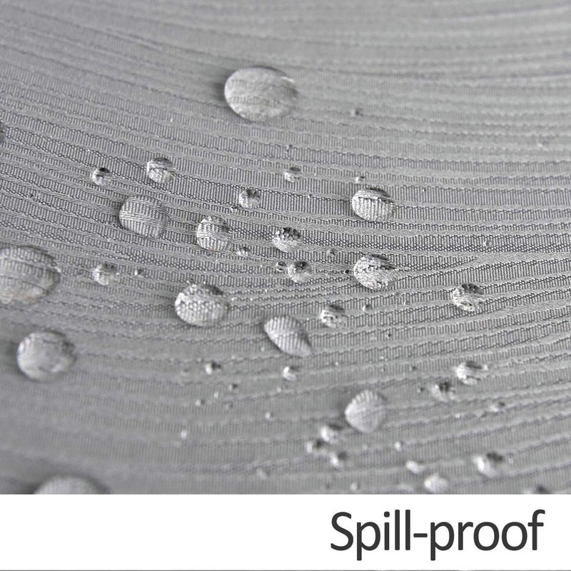 maxmill Round Jacquard Tablecloths Swirl Pattern Spillproof Wrinkle Free Heavy Weight Soft Table Cloth for Circular Table Cover of Buffet Banquet Parties Holiday Dinner Round 90 Inch Light Grey - Image 5